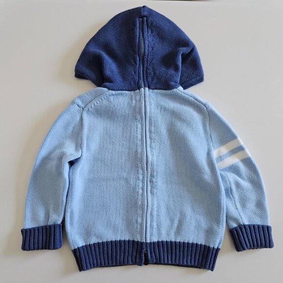 Ralph Lauren Baby Boys Big Pony Cotton Hoodie Sweater – Size 18M, Blue - Picture 3 of 8